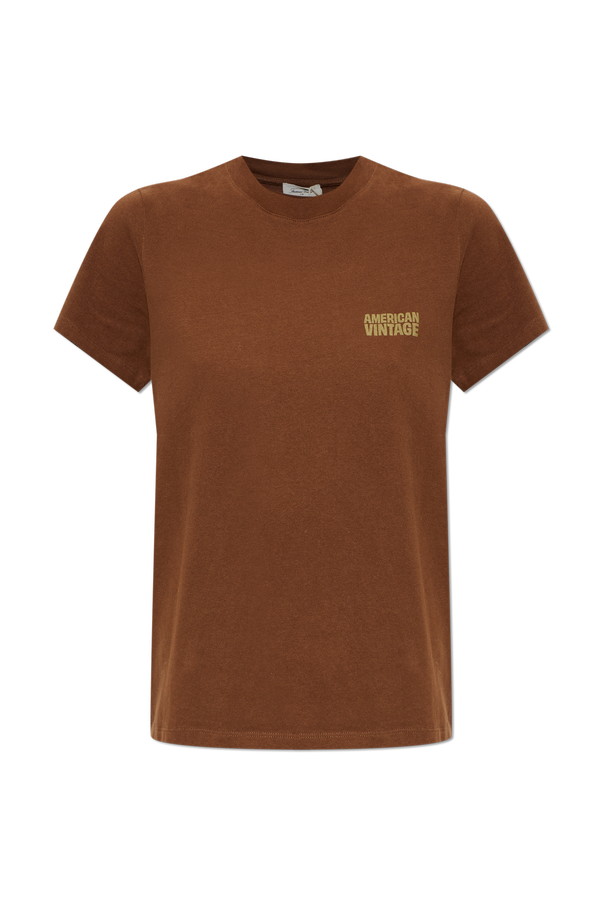 T-shirt with printed logo od American Vintage