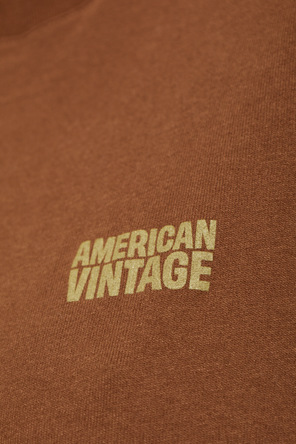 American Vintage T-shirt z nadrukowanym logo