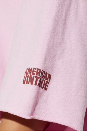 American Vintage Camiseta con acabado sin rematar