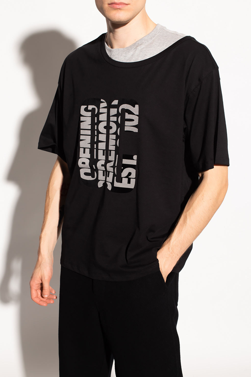 Opening Ceremony T-shirt with double collar