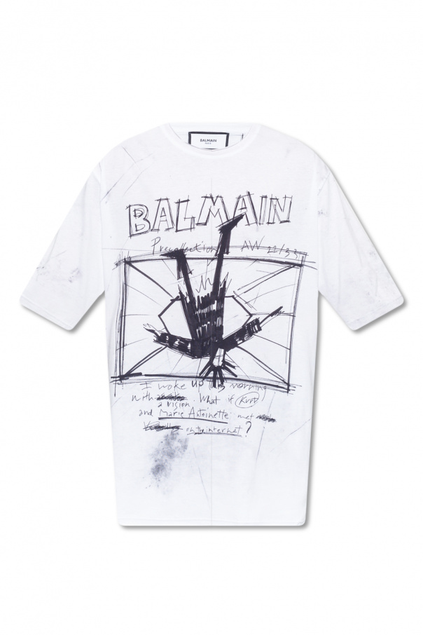 balmain Teen Printed T-shirt