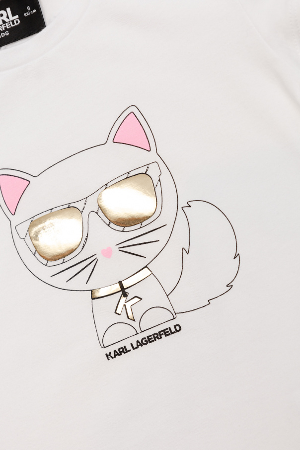 Karl Lagerfeld Kids Levis Idealny T-shirt z logo