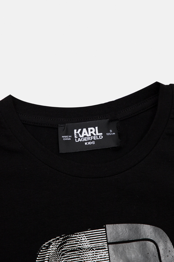 Karl Lagerfeld Kids Kids logo-print hoodie Toni neutri