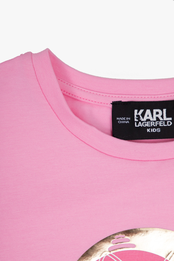 Karl Lagerfeld Kids T-shirt z nadrukiem