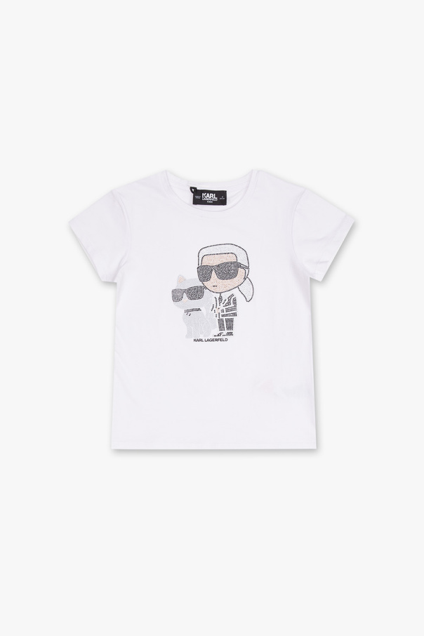 Karl Lagerfeld Kids T-shirt Juvenil with inserts
