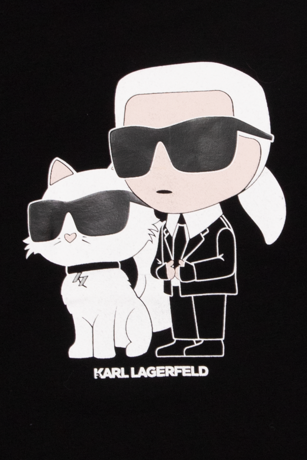 Karl Lagerfeld Kids short-sleeved logo print shirt