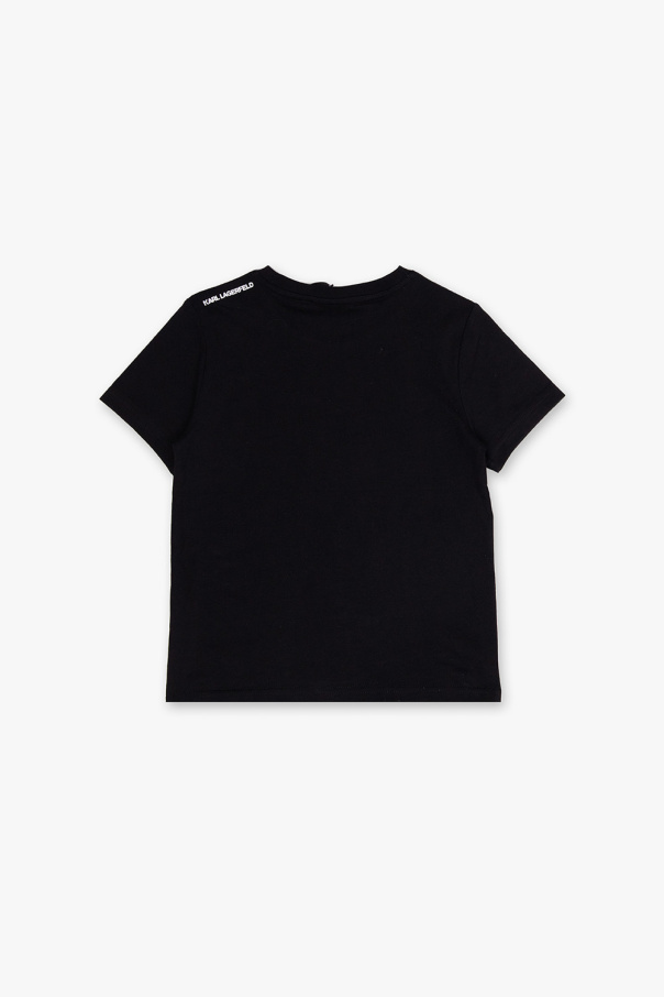 Karl Lagerfeld Kids T-shirt knitted with logo