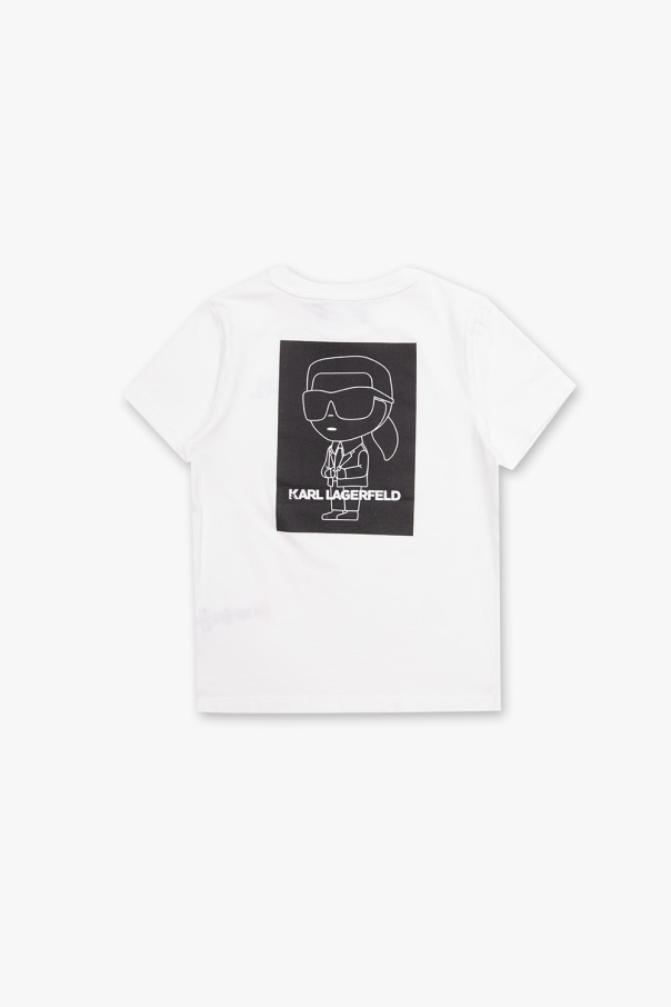 Karl Lagerfeld Kids T-shirt ze wstawkami
