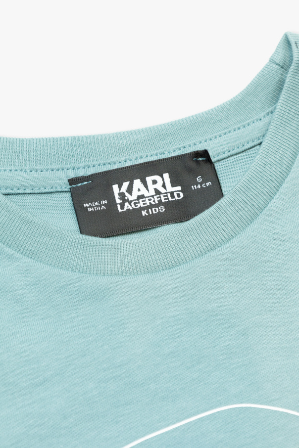 Karl Lagerfeld Kids Bawełniany t-shirt