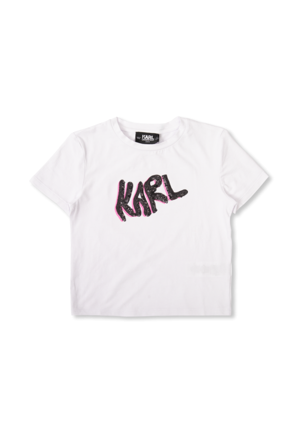 T-shirt with logo od Karl Lagerfeld Kids