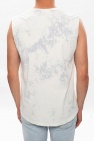 AllSaints WHITE ‘Zing’ sleeveless T-shirt