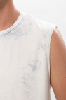 AllSaints WHITE ‘Zing’ sleeveless T-shirt
