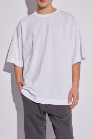 T-shirt in maglia di cotone bianco di Cotton T-shirt