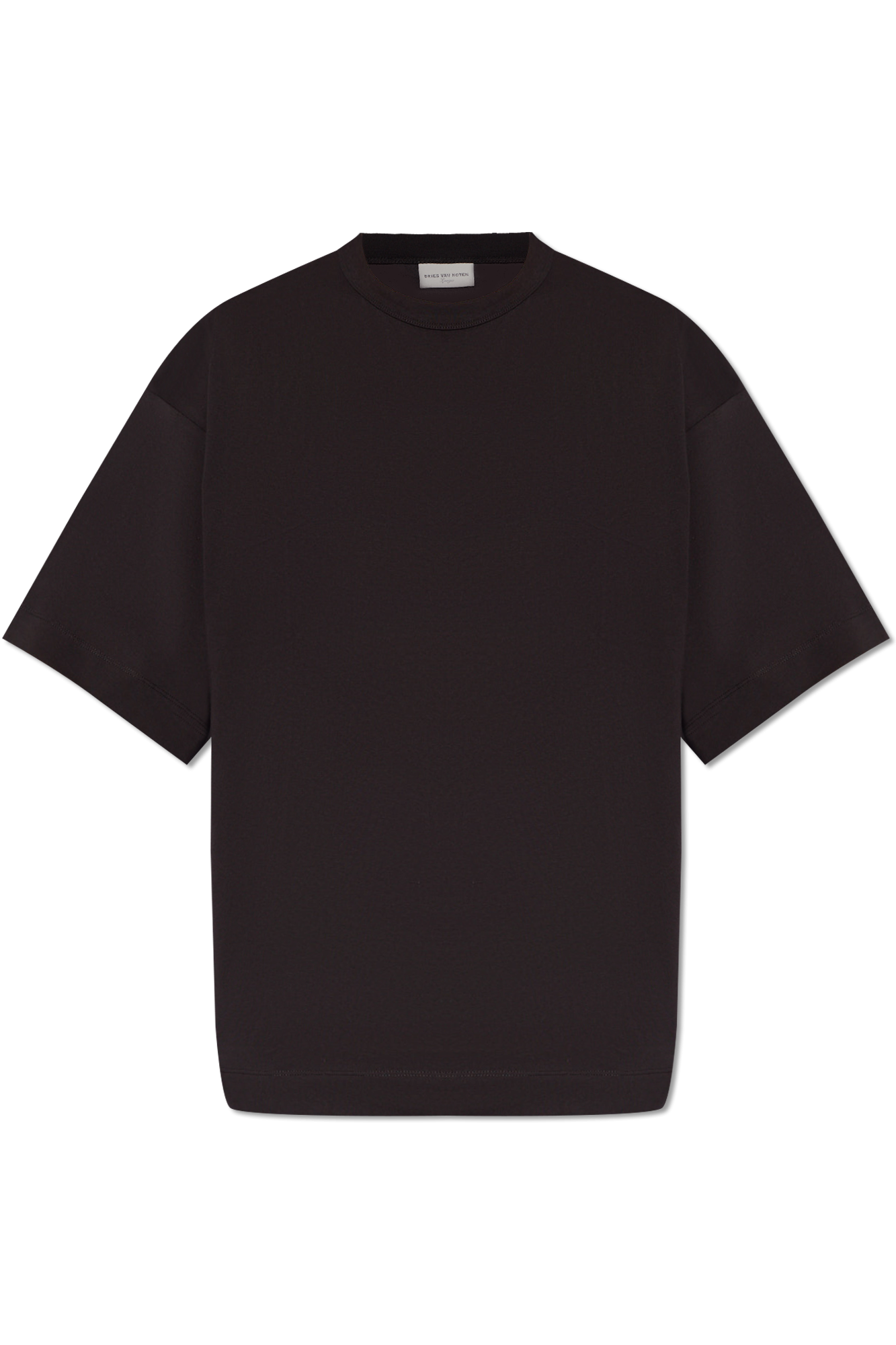 tie-dye print denim przodu shirt Bawełniany t-shirt