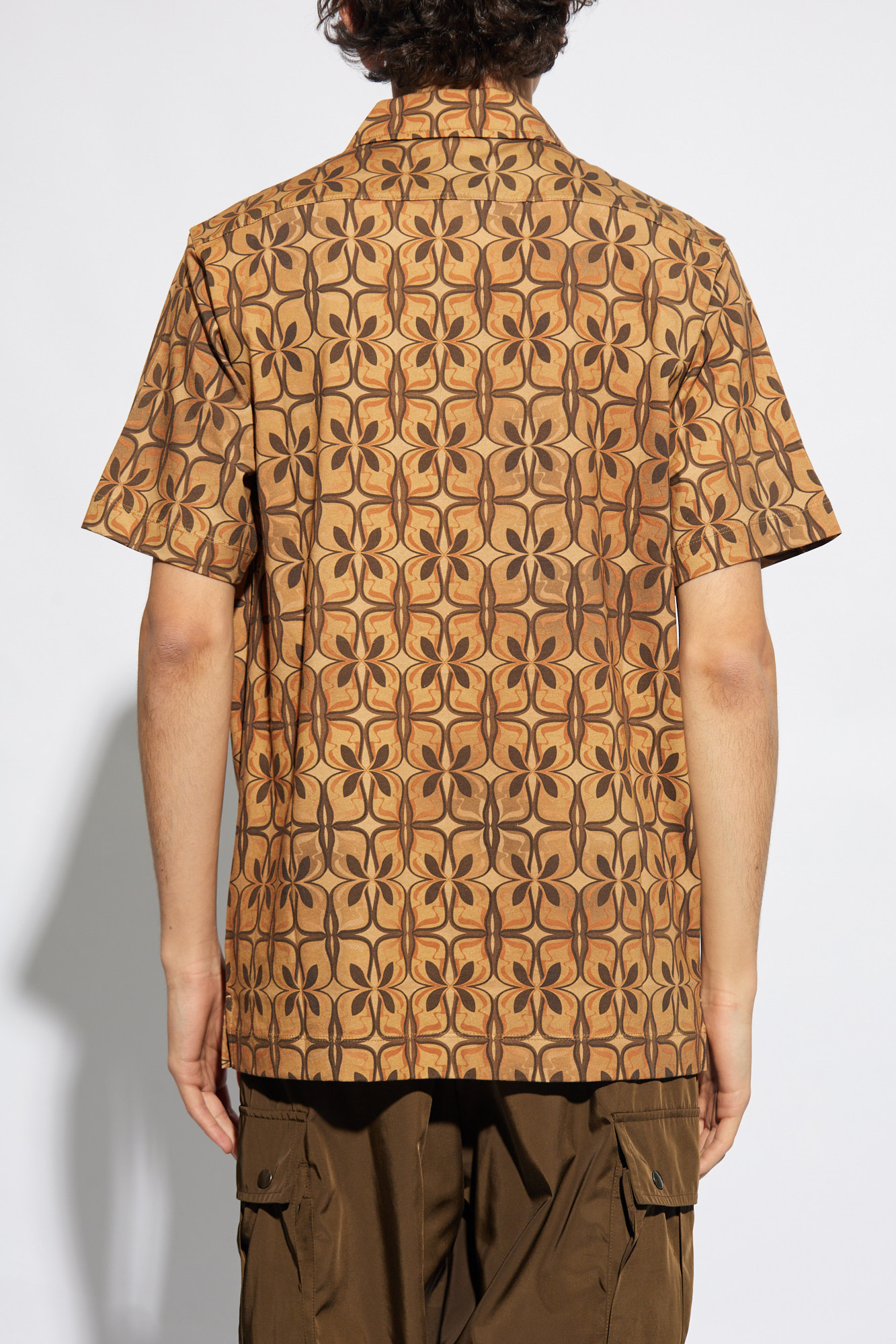 Dries Van Noten polo dress shirt with floral motif
