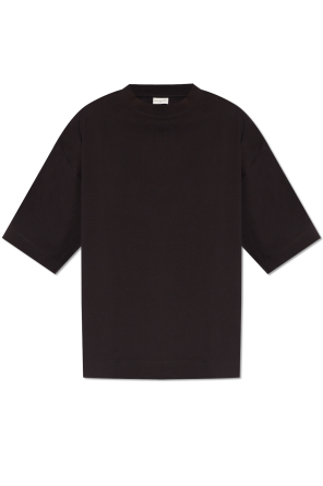 Ecoalf slogan-print linen shirt