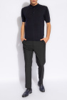 Dries Van Noten NAVY BLUE Wool polo shirt