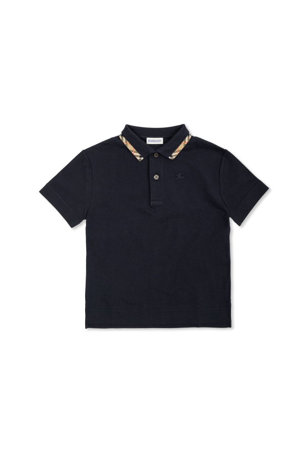 Polo with logo od Burberry Kids