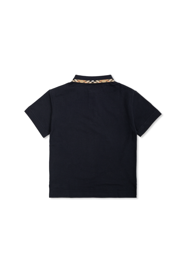 Burberry Kids Pólo com logótipo