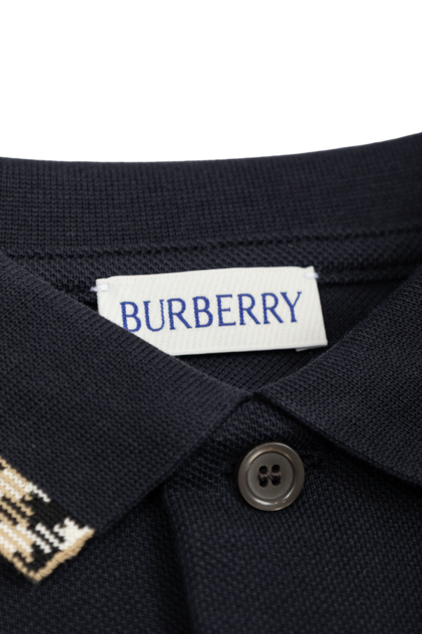 Burberry Kids Pólo com logótipo