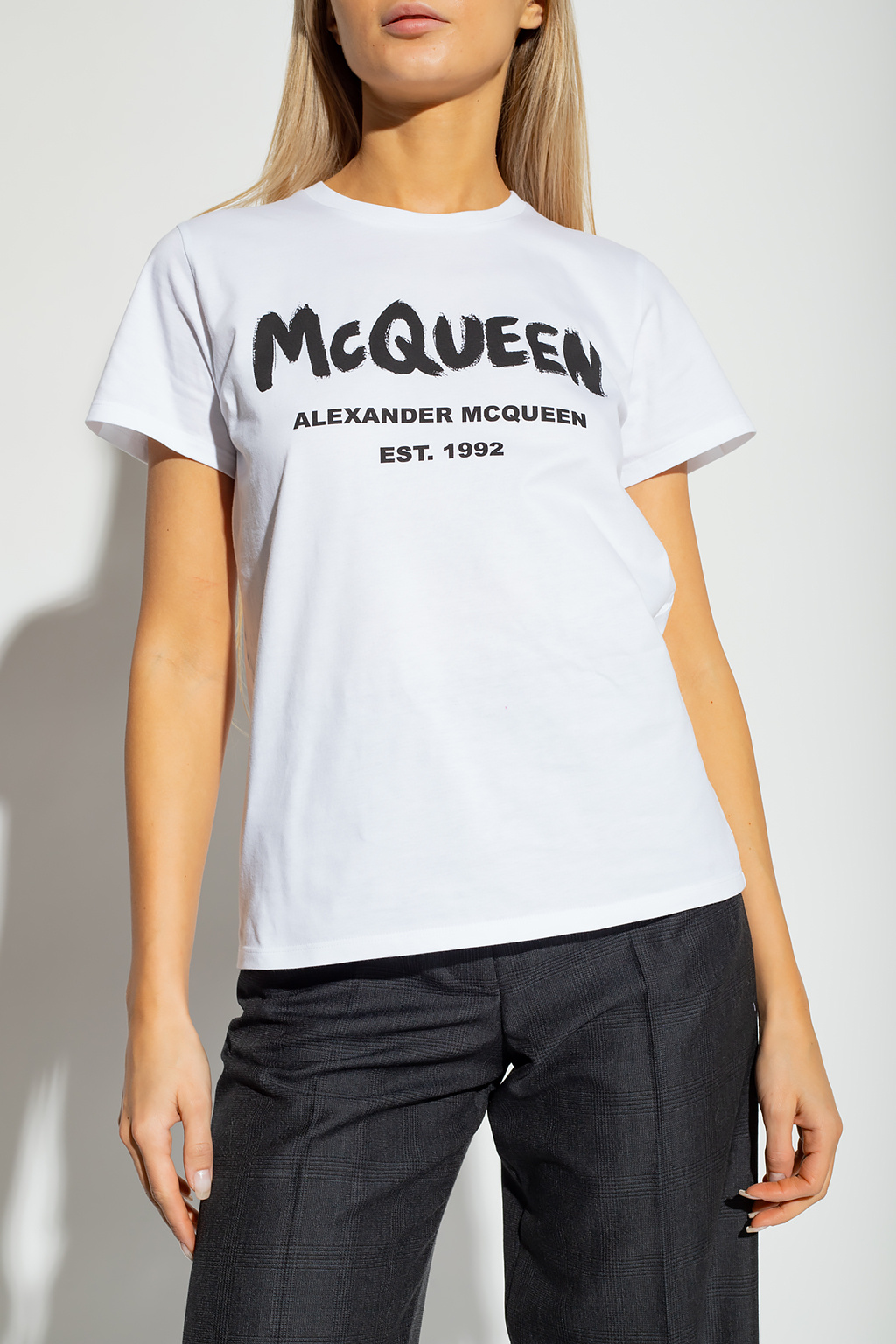 Alexander McQueen Alexander McQueen Skull embroidered short-sleeve polo shirt