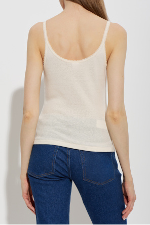 RE/DONE Top 'Lace Strap Tank'