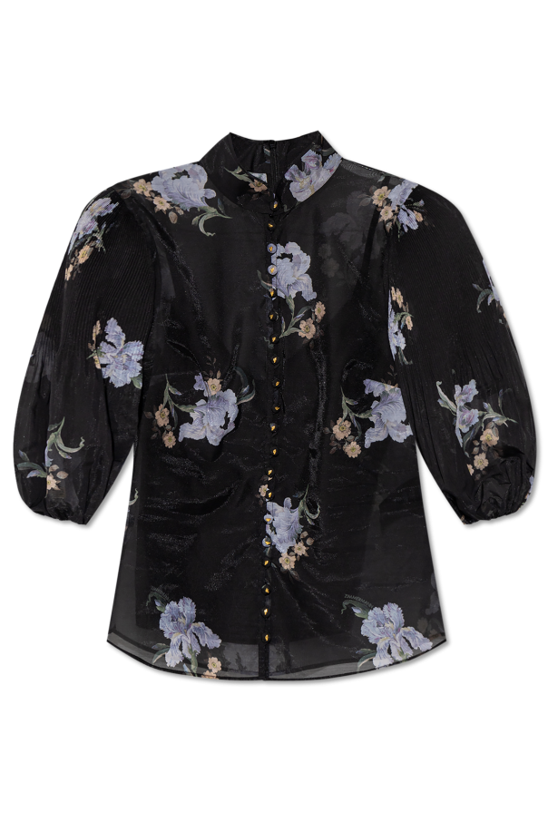 Zimmermann SMITH shirt with floral pattern