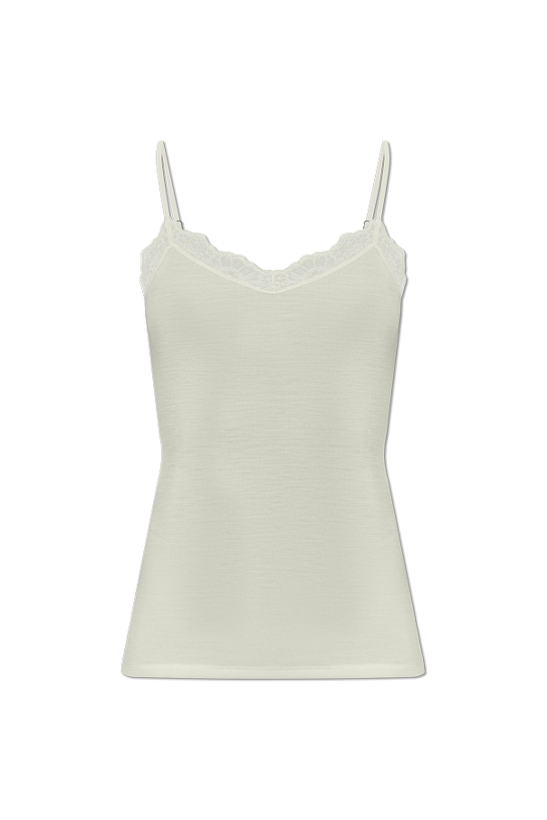 Lingerie top from the ‘Woolen Lace’ collection od Hanro