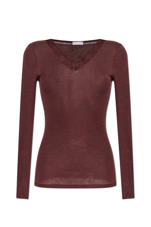 Lingerie top with long sleeves od Hanro