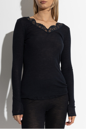 Hanro Top with lace trim