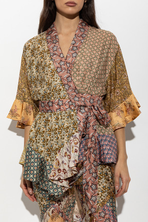 Zimmermann Silk tie-waist top