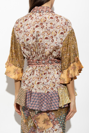 Zimmermann Silk tie-waist top