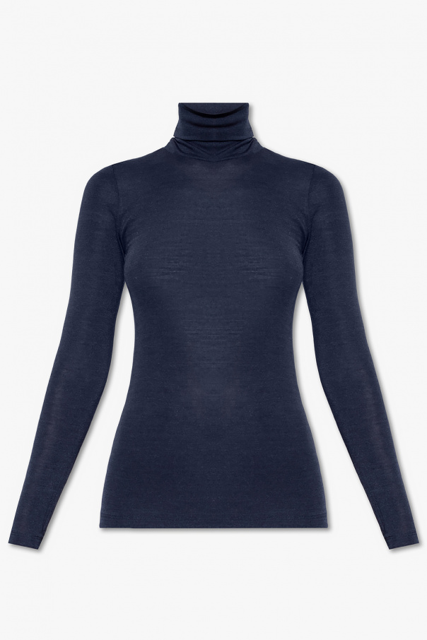 Hanro NAVY BLUE Turtleneck with long sleeves