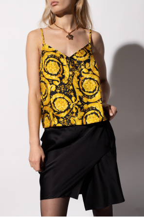Versace Silk top with straps