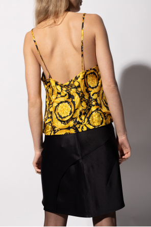 Versace Silk top with straps