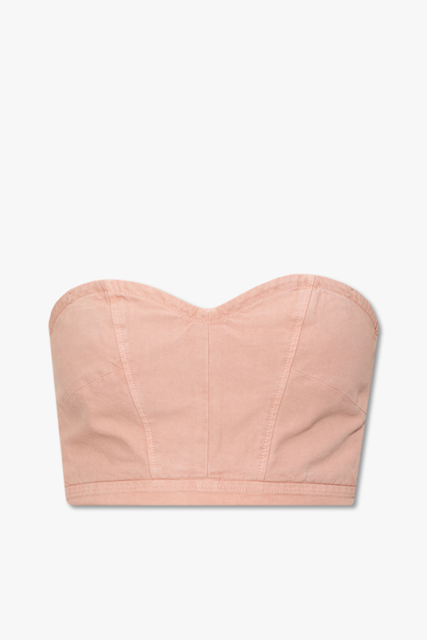 forte_forte FORTE_FORTE CROPPED TOP WITH DENUDED SHOULDERS