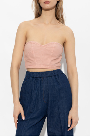 forte_forte Cropped top with denuded shoulders