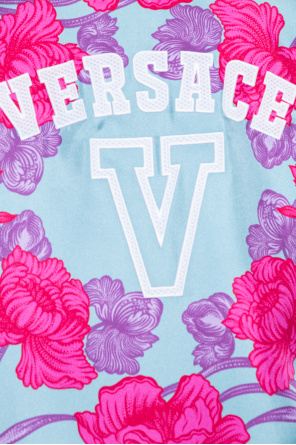 Versace Comme Des Garçons Play Heart-appliqué zipped hoodie