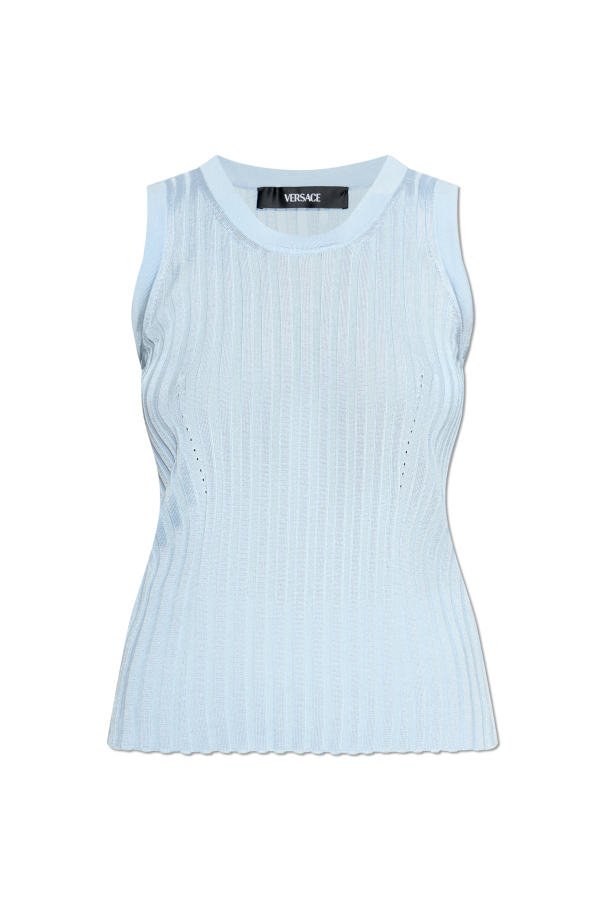 Ribbed sleeveless top od Versace