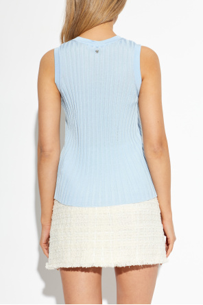 Versace Ribbed sleeveless top