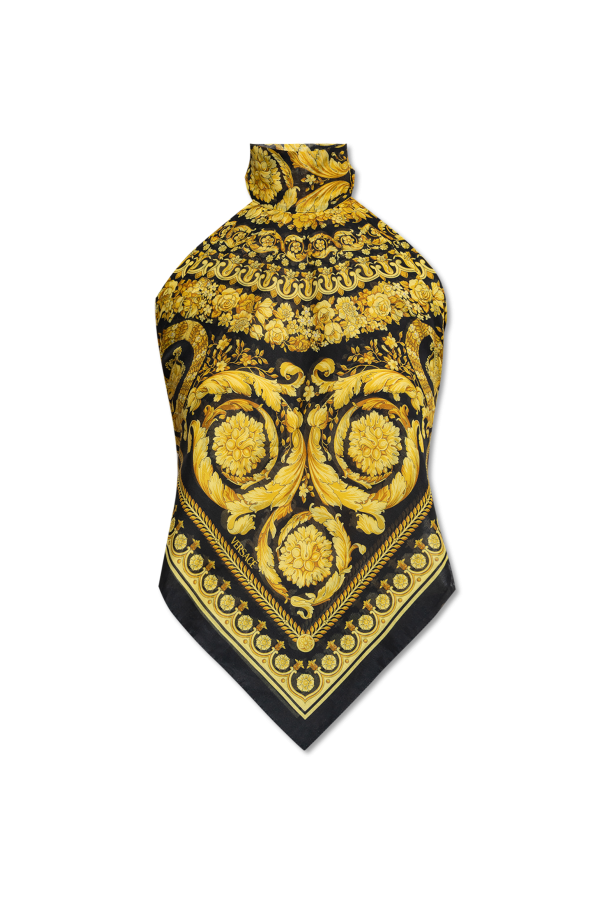 Asymmetric top with open back od Versace