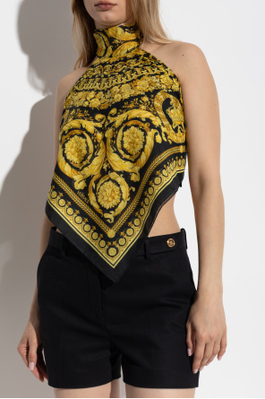 Versace Top asimétrico con espalda descubierta