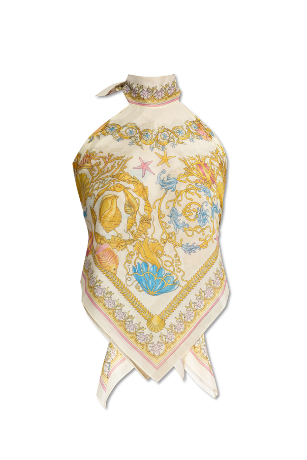 Versace Top z odkrytymi plecami