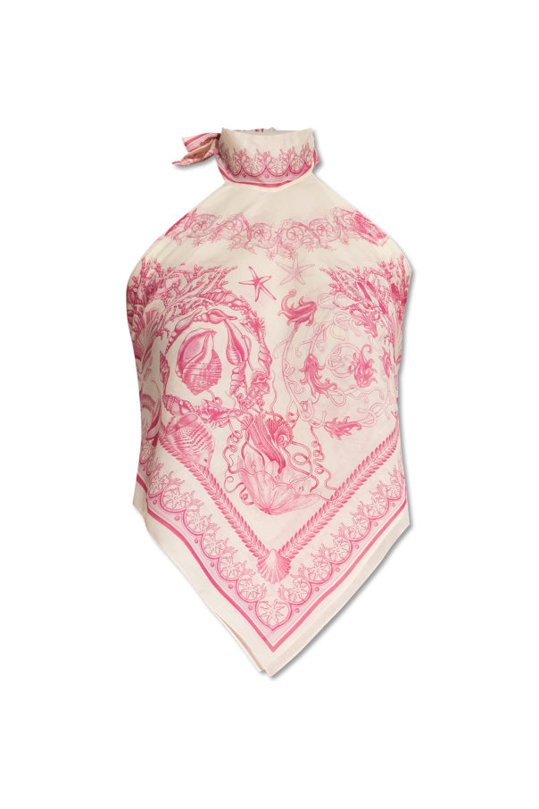 Versace Top z odkrytymi plecami