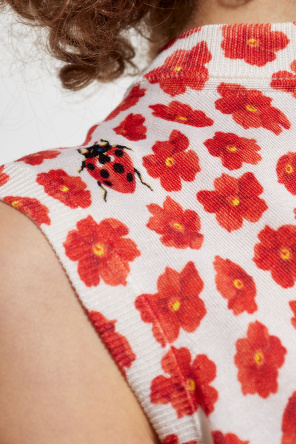 Versace Seidentop mit Blumenmotiv