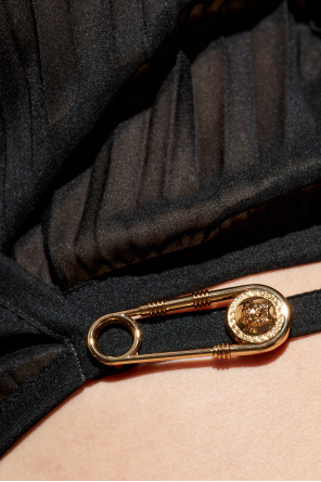 Versace Plissiertes Oberteil mit Wickelbindung