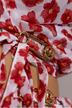 Versace Camisa de playa plisada corta