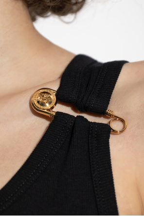 Versace Top with decorative safety pin