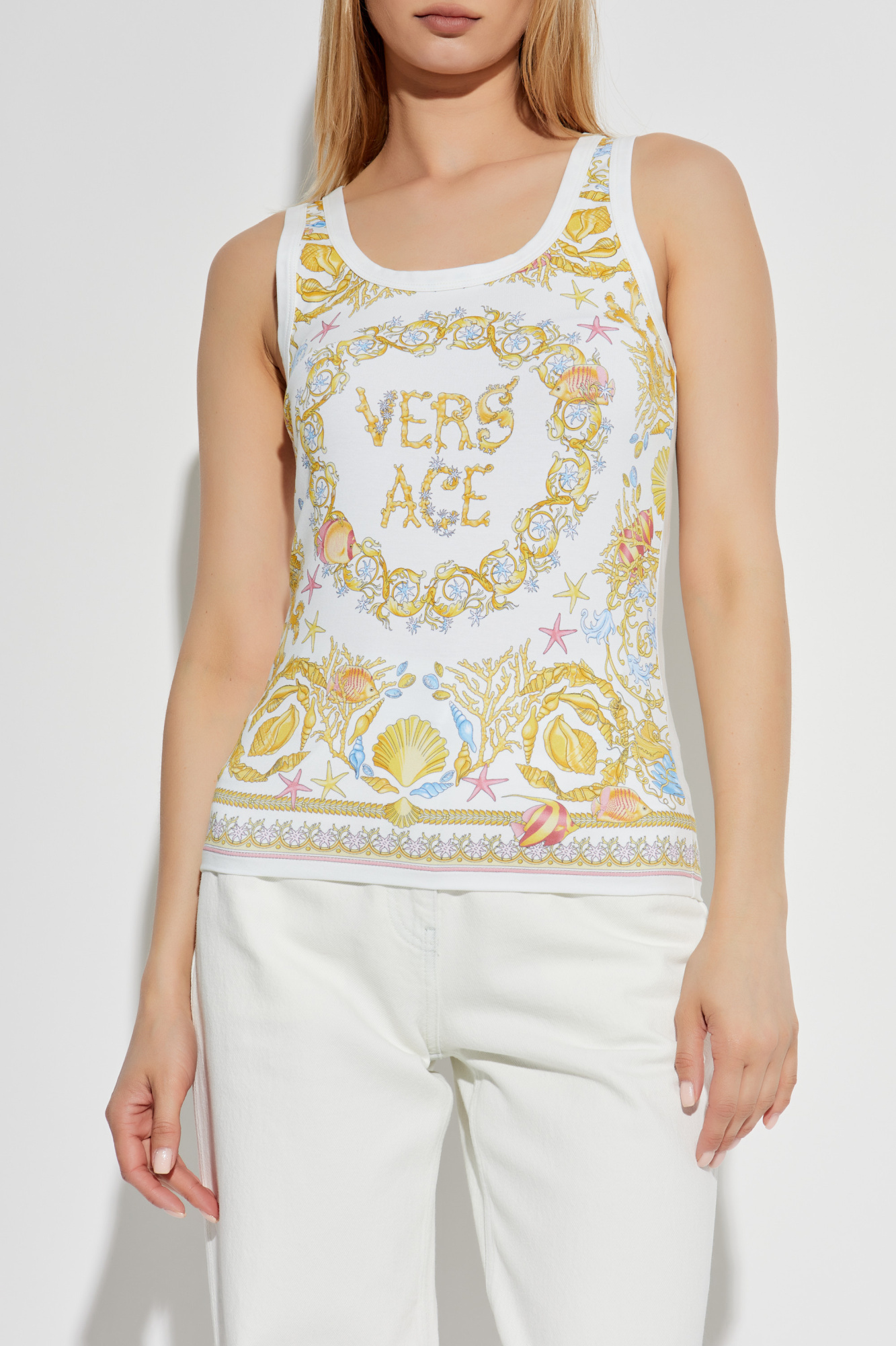 Versace Top with colorful print | Women's | Vitkac