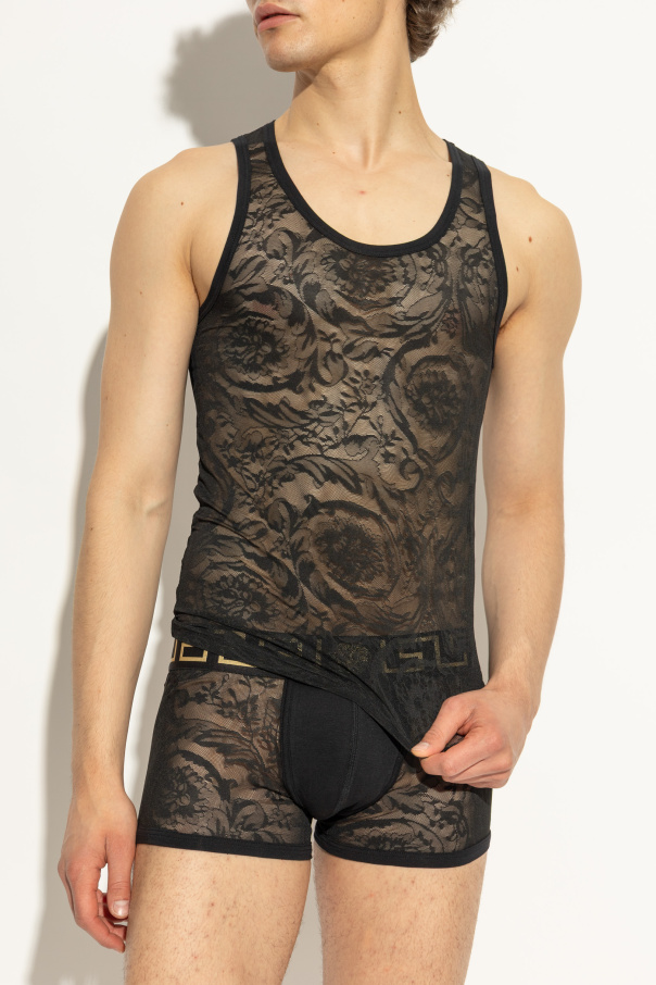Versace Top de encaje